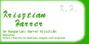 krisztian harrer business card